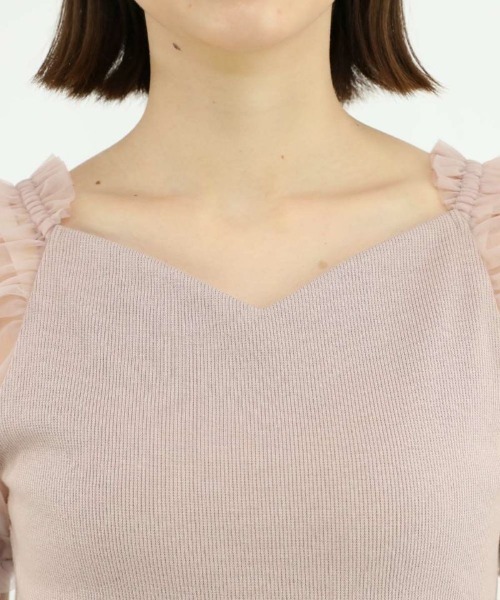 an another angelus(アンアナザーアンジェラス)の「チュールパフスリーブカットトップス/ananotherangelus(Tシャツ/カットソー・レディース・アイボリー/ピンクベージュ/ブラック・FREE)」の22枚目の写真