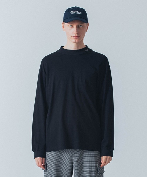 SILAS（サイラス）の「L/S MOCK NECK POCKET TEE（Tシャツ/カットソー・メンズ・ブラック/オフホワイト/チャコール・M/L/XL）」の17枚目の写真