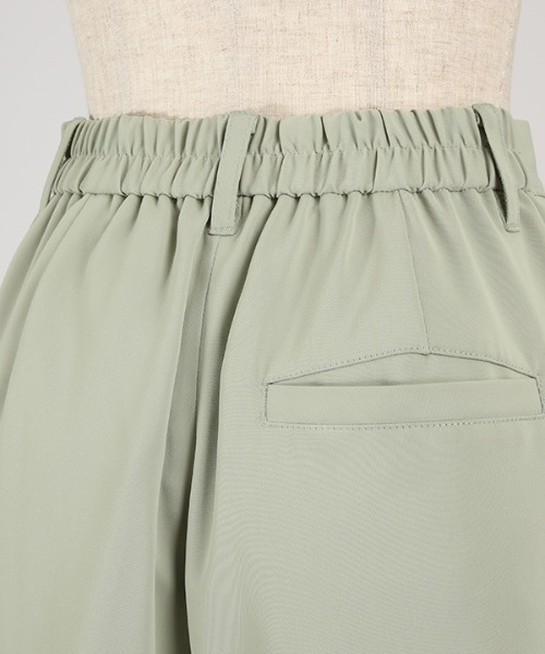 1chaku.（イッチャク）の「ハイウエストスラックスパンツ（スラックス・レディース・ダークグリーン/ブルー/ミント/チャコール/グレイッシュベージュ/ブラック/アイボリー/ピンク・マルチサイズ）」の11枚目の写真