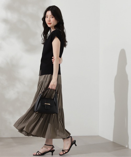 PROPORTION BODY DRESSING（プロポーションボディドレッシング）の「ギャザーティアードスカート / 1214220503（スカート・レディース・ホワイト/ブラック/カーキ・SMALL/MEDIUM）」の21枚目の写真