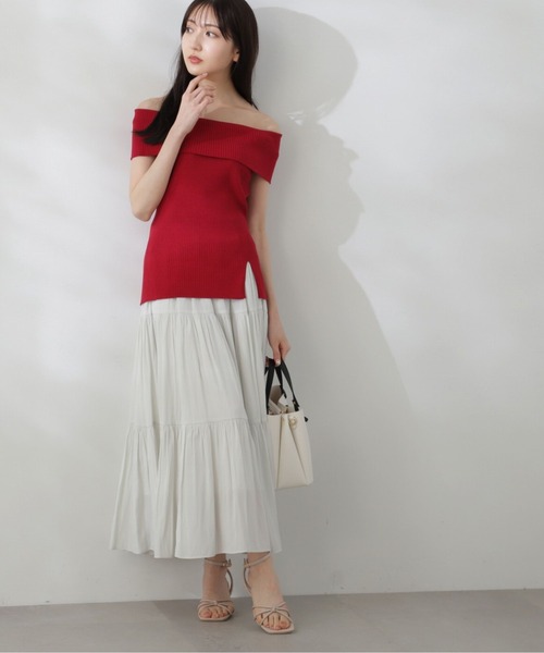 PROPORTION BODY DRESSING（プロポーションボディドレッシング）の「ギャザーティアードスカート / 1214220503（スカート・レディース・ホワイト/ブラック/カーキ・SMALL/MEDIUM）」の10枚目の写真