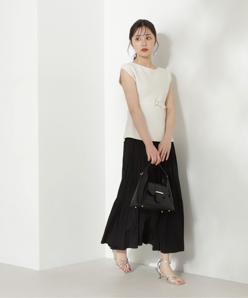 PROPORTION BODY DRESSING（プロポーションボディドレッシング）の「ギャザーティアードスカート / 1214220503（スカート・レディース・ホワイト/ブラック/カーキ・SMALL/MEDIUM）」の15枚目の写真