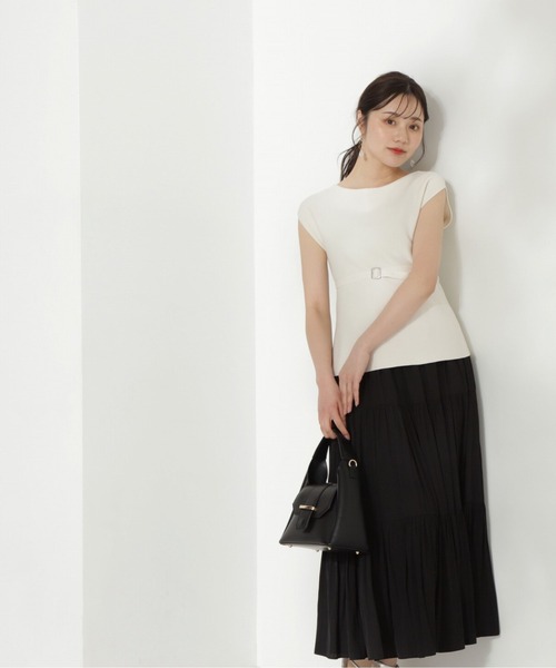 PROPORTION BODY DRESSING（プロポーションボディドレッシング）の「ギャザーティアードスカート / 1214220503（スカート・レディース・ホワイト/ブラック/カーキ・SMALL/MEDIUM）」の16枚目の写真