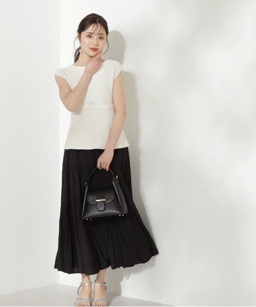 PROPORTION BODY DRESSING（プロポーションボディドレッシング）の「ギャザーティアードスカート / 1214220503（スカート・レディース・ホワイト/ブラック/カーキ・SMALL/MEDIUM）」の20枚目の写真