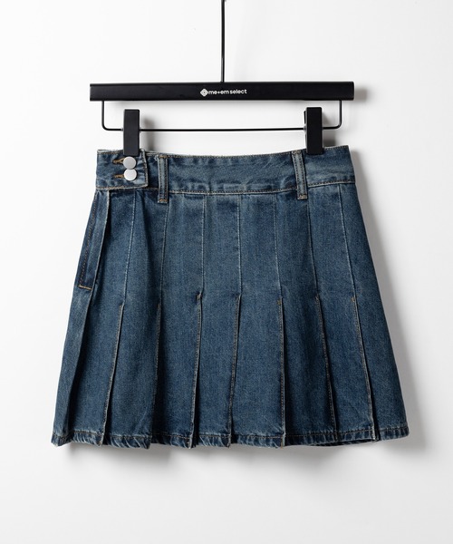 me+em select(ミームセレクト)の「※※【 インパン裏地付き 】ヴィンテージプリーツデニムミニスカート / vintage pleated denim mini skirt(デニムスカート・レディース・ダークブルー/ライトブルー・LARGE/MEDIUM/SMALL)」の22枚目の写真
