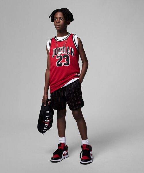 Jordan タンクトップとショーツセット L 黒/グレー/赤　XL バスケ ジョーダン メンズ タンクトップ Jordan Men's Dri-FIT Air