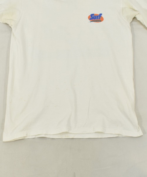 VINTAGE（ヴィンテージ）の「【ヴィンテージ古着】SURF Laundry detergent/洗濯洗剤 プリントTシャツ（Tシャツ/カットソー・メンズ・ホワイト・LARGE）」の9枚目の写真