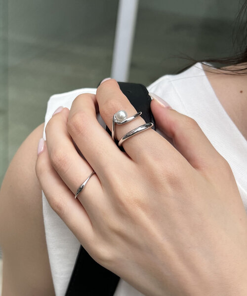 GOLDY（ゴールディ）の「〈GOLDY/ゴールディ〉3SETパールリング（リング・レディース・ゴールド/シルバー・FREE）」の10枚目の写真