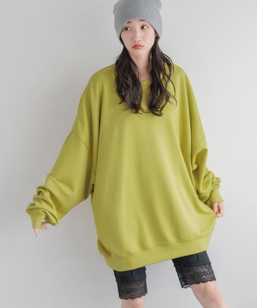 LOWRYS FARM(ローリーズファーム)の「TRPUドルマンLS 143900(Tシャツ/カットソー・メンズ・ブラック/ホワイト/カーキ/イエロー/グレー/パープル・SMALL/MEDIUM/LARGE)」の2枚目の写真