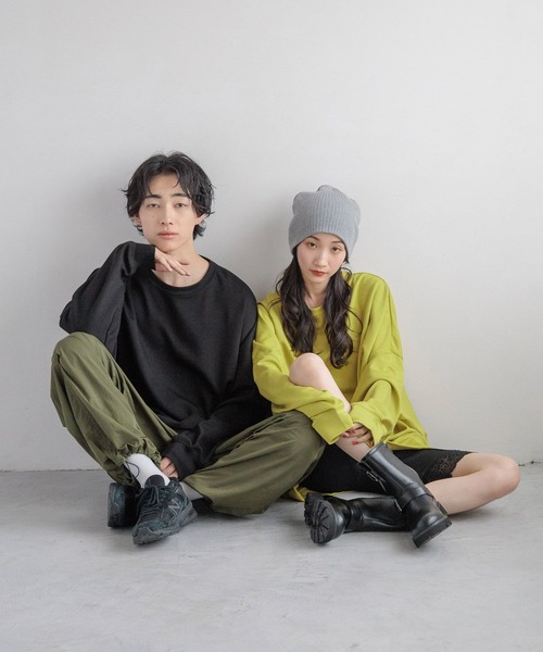 LOWRYS FARM(ローリーズファーム)の「TRPUドルマンLS 143900(Tシャツ/カットソー・メンズ・ブラック/ホワイト/カーキ/イエロー/グレー/パープル・SMALL/MEDIUM/LARGE)」の7枚目の写真