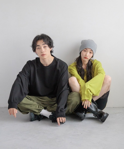 LOWRYS FARM(ローリーズファーム)の「TRPUドルマンLS 143900(Tシャツ/カットソー・メンズ・ブラック/ホワイト/カーキ/イエロー/グレー/パープル・SMALL/MEDIUM/LARGE)」の8枚目の写真