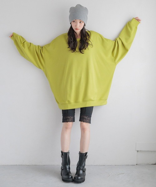 LOWRYS FARM(ローリーズファーム)の「TRPUドルマンLS 143900(Tシャツ/カットソー・メンズ・ブラック/ホワイト/カーキ/イエロー/グレー/パープル・SMALL/MEDIUM/LARGE)」の9枚目の写真