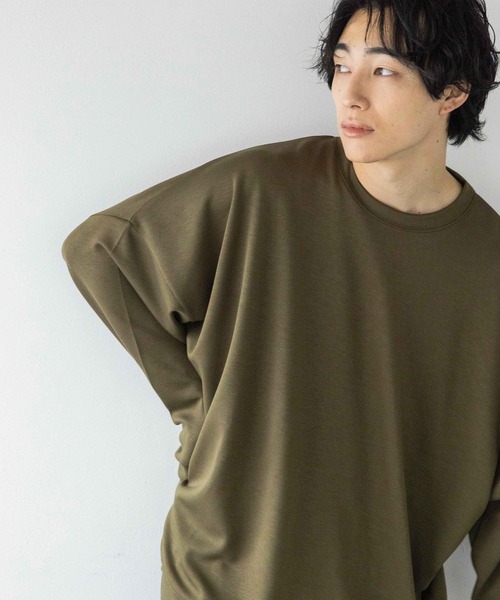 LOWRYS FARM(ローリーズファーム)の「TRPUドルマンLS 143900(Tシャツ/カットソー・メンズ・ブラック/ホワイト/カーキ/イエロー/グレー/パープル・SMALL/MEDIUM/LARGE)」の16枚目の写真