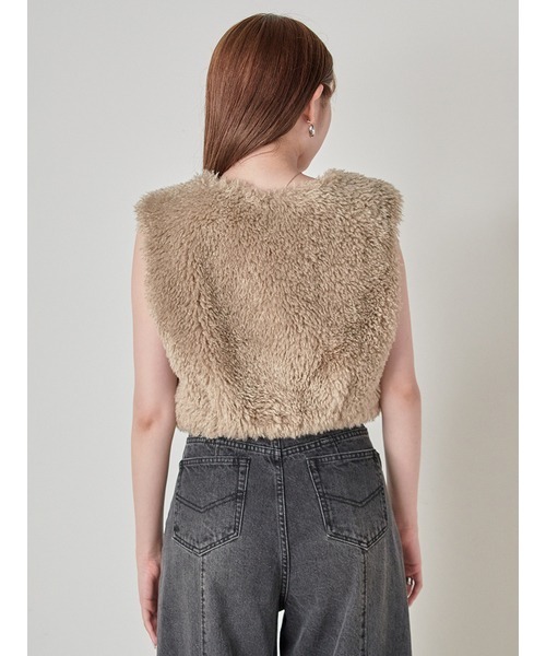 SNIDEL(スナイデル)の「ファージレ(ベスト・レディース・アイボリー/グレー/カーキ・FREE)」の15枚目の写真