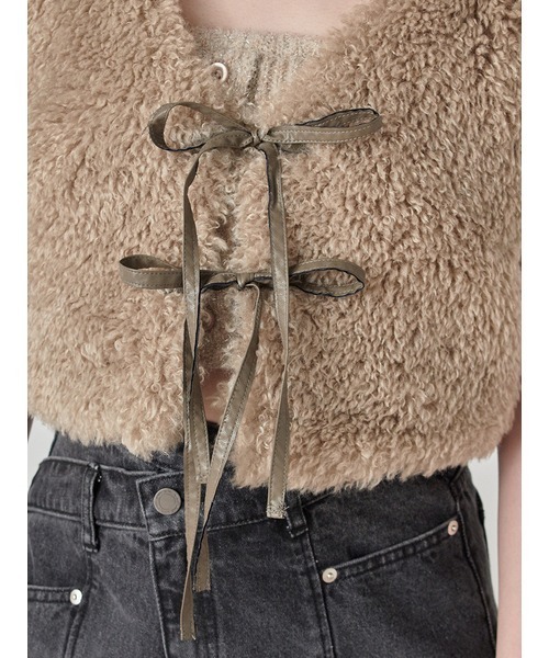 SNIDEL(スナイデル)の「ファージレ(ベスト・レディース・アイボリー/グレー/カーキ・FREE)」の11枚目の写真