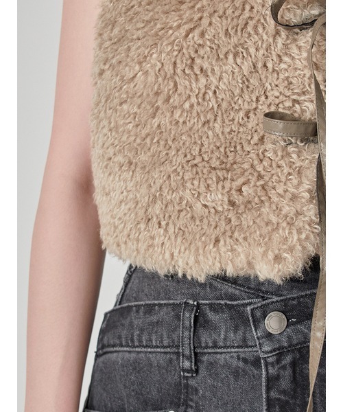 SNIDEL(スナイデル)の「ファージレ(ベスト・レディース・アイボリー/グレー/カーキ・FREE)」の10枚目の写真