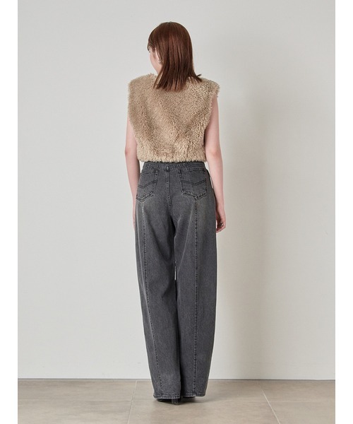 SNIDEL(スナイデル)の「ファージレ(ベスト・レディース・アイボリー/グレー/カーキ・FREE)」の7枚目の写真