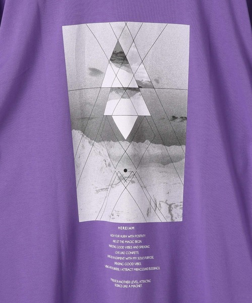 HEREIAM(ヘレイアム)の「【HEREIAM MEN】接触冷感&吸水速乾/SPIRITS TEE(Tシャツ/カットソー・メンズ・ホワイト/バイオレット/ブラック・LARGE/MEDIUM)」の7枚目の写真