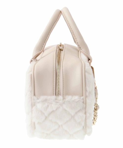 31 Sons de mode（トランテアン　ソン　ドゥ　モード）の「キルティングボストンバッグ（ボストンバッグ・レディース・ブラック/ベージュ・フリー）」の12枚目の写真