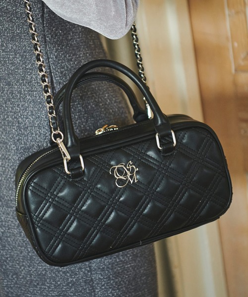 31 Sons de mode（トランテアン　ソン　ドゥ　モード）の「キルティングボストンバッグ（ボストンバッグ・レディース・ブラック/ベージュ・フリー）」の19枚目の写真