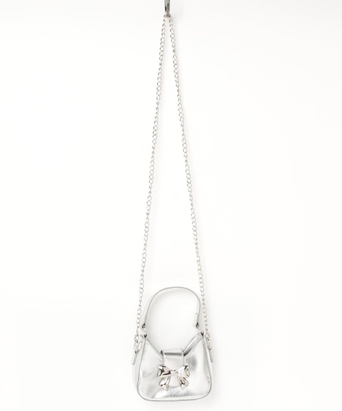 poiregnee（ポワニェ）の「［select］2WAYミニバッグ（ショルダーバッグ・レディース・ブラック/シルバー・FREE）」の2枚目の写真