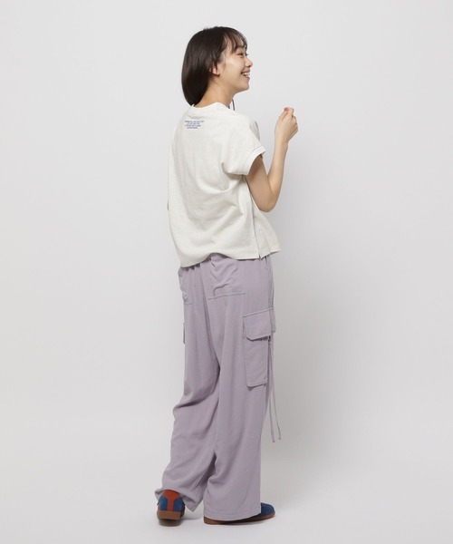 niko and...（ニコアンド）の「アソートプリントフレンチTシャツ（Tシャツ/カットソー・レディース・ブルー/オレンジ/ナチュラル/チャコール・FREE）」の22枚目の写真