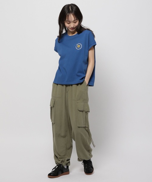 niko and...（ニコアンド）の「アソートプリントフレンチTシャツ（Tシャツ/カットソー・レディース・ブルー/オレンジ/ナチュラル/チャコール・FREE）」の20枚目の写真