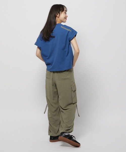 niko and...（ニコアンド）の「アソートプリントフレンチTシャツ（Tシャツ/カットソー・レディース・ブルー/オレンジ/ナチュラル/チャコール・FREE）」の19枚目の写真