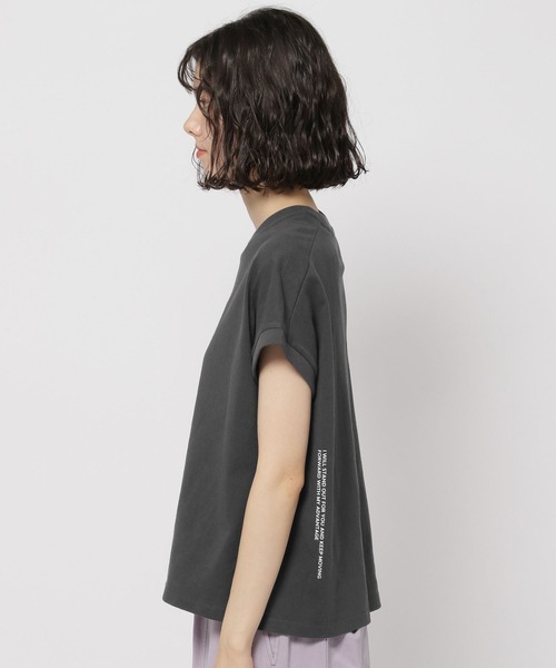 niko and...（ニコアンド）の「アソートプリントフレンチTシャツ（Tシャツ/カットソー・レディース・ブルー/オレンジ/ナチュラル/チャコール・FREE）」の17枚目の写真