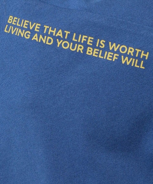 niko and...（ニコアンド）の「アソートプリントフレンチTシャツ（Tシャツ/カットソー・レディース・ブルー/オレンジ/ナチュラル/チャコール・FREE）」の5枚目の写真