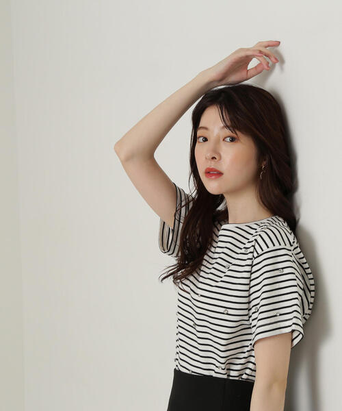 PROPORTION BODY DRESSING(プロポーションボディドレッシング)の「ストーンTシャツ / 1214260501(Tシャツ/カットソー・レディース・ブラック/ブラック系その他/ホワイト・FREE)」の20枚目の写真
