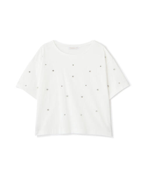 PROPORTION BODY DRESSING(プロポーションボディドレッシング)の「ストーンTシャツ / 1214260501(Tシャツ/カットソー・レディース・ブラック/ブラック系その他/ホワイト・FREE)」の12枚目の写真