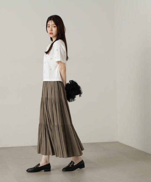 PROPORTION BODY DRESSING(プロポーションボディドレッシング)の「ストーンTシャツ / 1214260501(Tシャツ/カットソー・レディース・ブラック/ブラック系その他/ホワイト・FREE)」の10枚目の写真