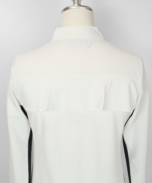 archivio(アルチビオ)の「<LADIES>バックフリル速乾ハイネックプルオーバー【2024年秋冬】(Tシャツ/カットソー・レディース・ホワイト/ブラック・S/M/L)」の5枚目の写真