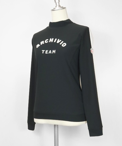 archivio(アルチビオ)の「<LADIES>バックフリル速乾ハイネックプルオーバー【2024年秋冬】(Tシャツ/カットソー・レディース・ホワイト/ブラック・S/M/L)」の12枚目の写真