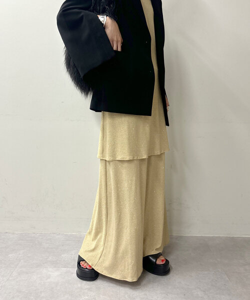SHENERY（シーナリー）の「グリッターキャミドレス（ワンピース
