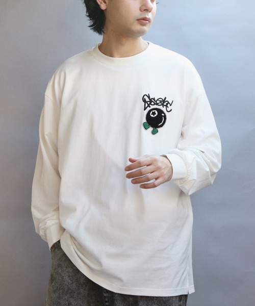 人気の贈り物が セール】ワンポイント相良刺繍ロンTシャツ（Tシャツ/カットソー トップス