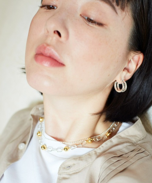 Nothing And Others(ナッシングアンドアザーズ)の「「Nothing And Others/ナッシングアンドアザーズ」Various Mix Necklace(ネックレス・レディース・シルバー/マルチ・FREE)」の1枚目の写真