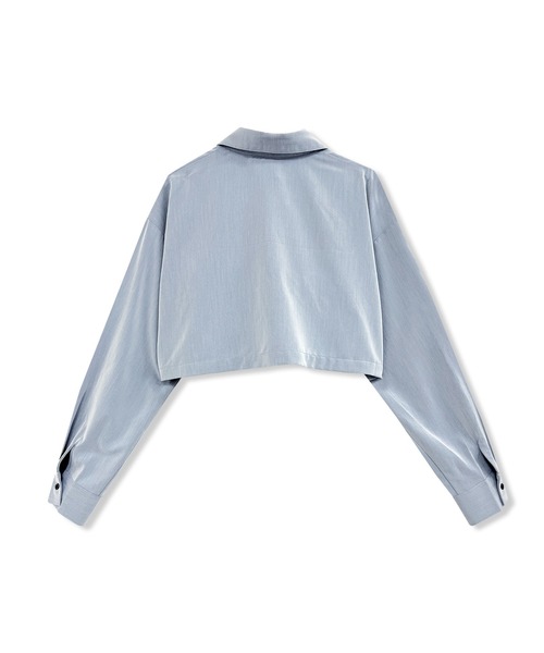 ANDGEEBEE（アンジービー）の「ネクタイセットシャツ（シャツ/ブラウス・レディース・ブルー/グレー・FREE）」の14枚目の写真