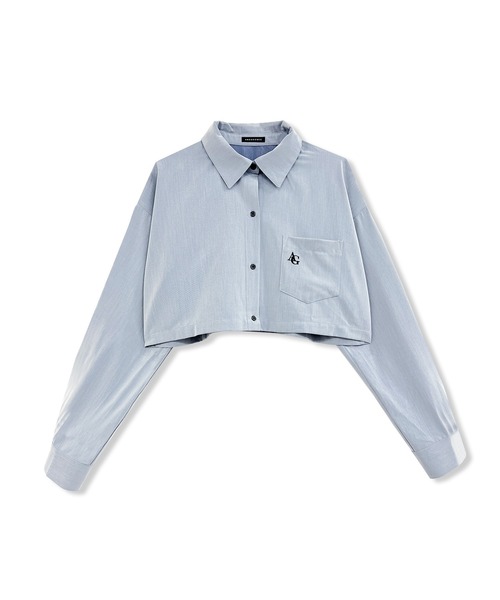 ANDGEEBEE（アンジービー）の「ネクタイセットシャツ（シャツ/ブラウス・レディース・ブルー/グレー・FREE）」の15枚目の写真