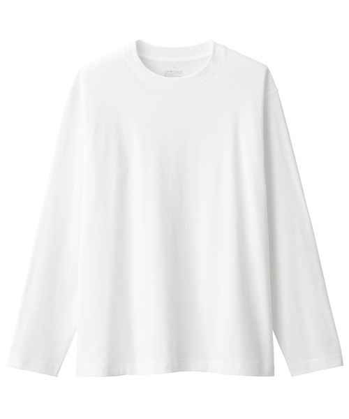 無印良品(ムジルシリョウヒン)の「紳士 起毛クルーネック長袖Tシャツ(Tシャツ/カットソー・メンズ・カーキ/ブラック/オレンジ系/ホワイト/ネイビー/ブルー系・XL/L/M/S)」の11枚目の写真