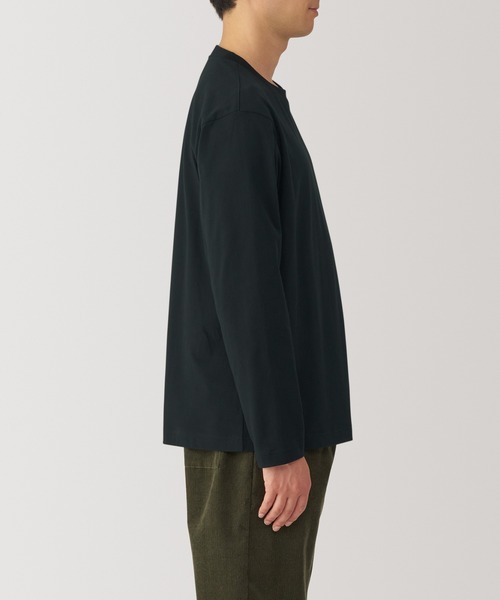 無印良品(ムジルシリョウヒン)の「紳士 起毛クルーネック長袖Tシャツ(Tシャツ/カットソー・メンズ・カーキ/ブラック/オレンジ系/ホワイト/ネイビー/ブルー系・XL/L/M/S)」の14枚目の写真