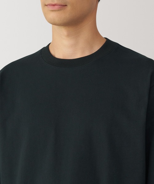 無印良品(ムジルシリョウヒン)の「紳士 起毛クルーネック長袖Tシャツ(Tシャツ/カットソー・メンズ・カーキ/ブラック/オレンジ系/ホワイト/ネイビー/ブルー系・XL/L/M/S)」の16枚目の写真