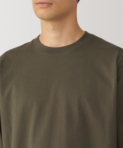 無印良品(ムジルシリョウヒン)の「紳士 起毛クルーネック長袖Tシャツ(Tシャツ/カットソー・メンズ・カーキ/ブラック/オレンジ系/ホワイト/ネイビー/ブルー系・XL/L/M/S)」の22枚目の写真