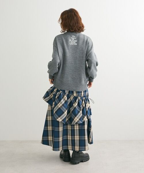Sugar spoon(シュガースプーン)の「・SUGARSPOONチェックドロストティアードスカート(スカート・レディース・ブルー/ボルドー・FREE)」の5枚目の写真