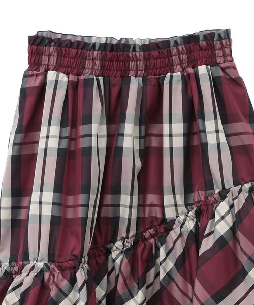 Sugar spoon(シュガースプーン)の「・SUGARSPOONチェックドロストティアードスカート(スカート・レディース・ブルー/ボルドー・FREE)」の15枚目の写真