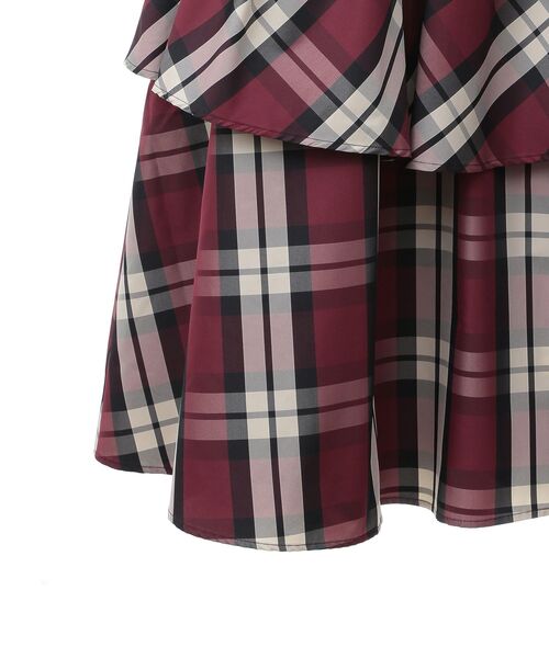 Sugar spoon(シュガースプーン)の「・SUGARSPOONチェックドロストティアードスカート(スカート・レディース・ブルー/ボルドー・FREE)」の17枚目の写真