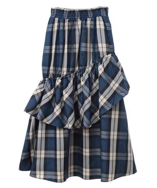 Sugar spoon(シュガースプーン)の「・SUGARSPOONチェックドロストティアードスカート(スカート・レディース・ブルー/ボルドー・FREE)」の22枚目の写真