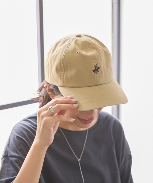 AMERICAN HOLIC（アメリカンホリック）の「ツイル刺繍CAP/B.H　POLO　CLUB（キャップ・レディース・インディゴブルー/ブラウン/ベージュ・M）」の2枚目の写真