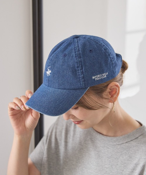 AMERICAN HOLIC（アメリカンホリック）の「ツイル刺繍CAP/B.H　POLO　CLUB（キャップ・レディース・インディゴブルー/ブラウン/ベージュ・M）」の13枚目の写真